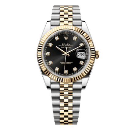 Rolex Datejust 126333-0006 41mm Black Dial Yellow Gold Steel – VIP Version