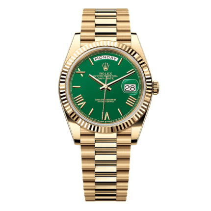 Rolex Day Date 40mm 180gram Yellow Gold Green Dial 228238 – VIP Version