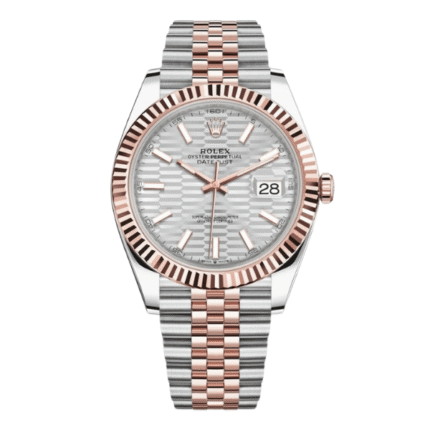 Rolex Datejust 41mm Demi Rose Gold White Motif Dial 126331 – VIP Version