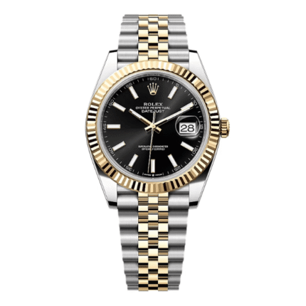 Rolex Datejust M126333-0014 41mm Black Dial Yellow Gold Steel – VIP Version
