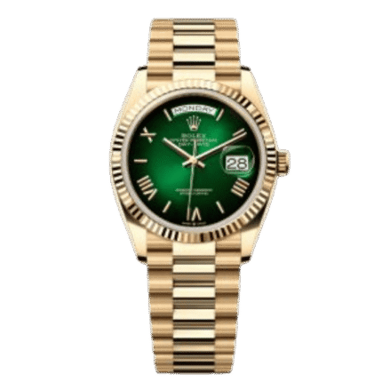 Rolex Day Date M128238-0118 36mm “Green Ombre” – VIP Version